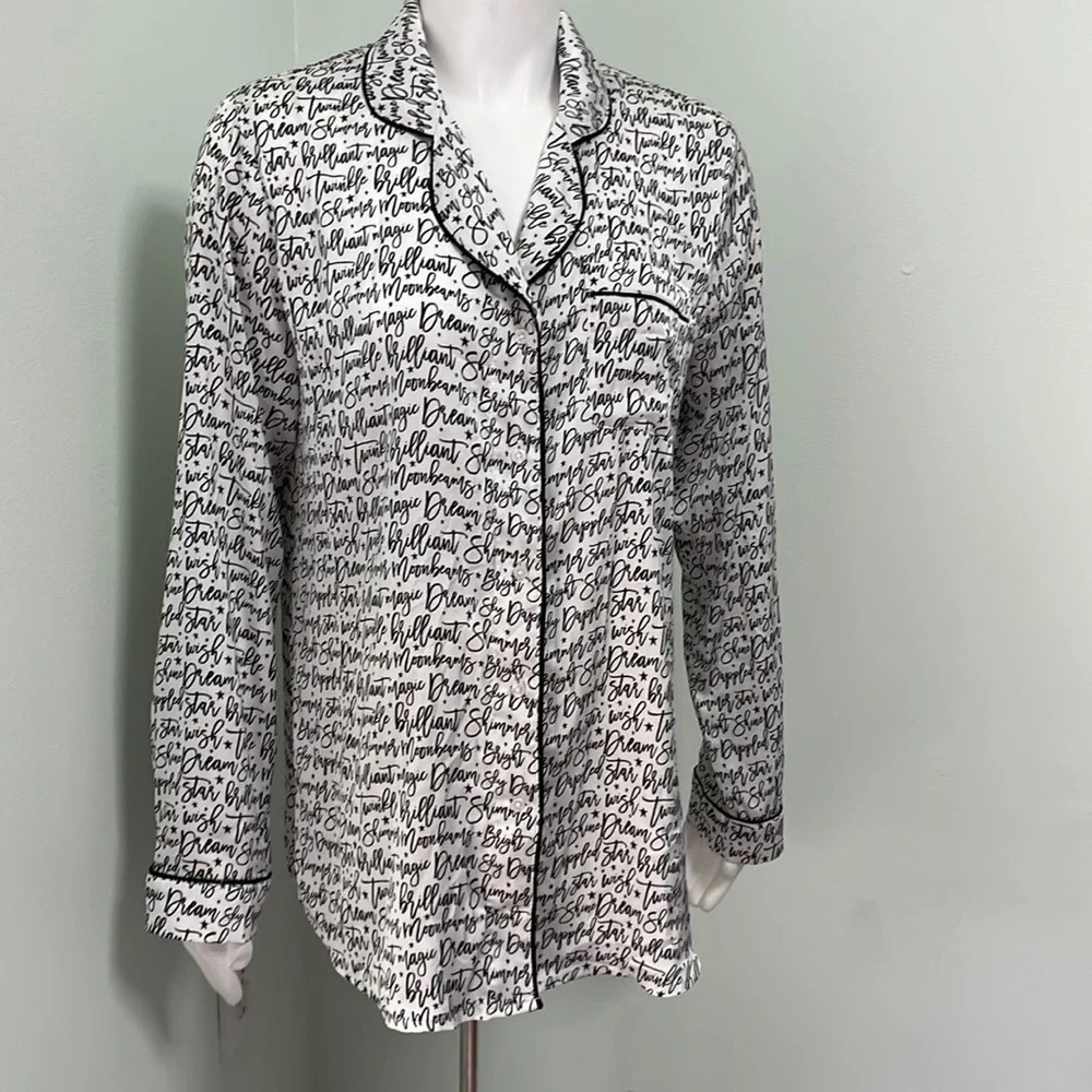 White House Black Market Celestial Pajama Tunic Top
